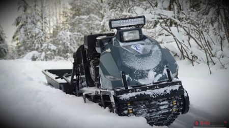 Как переделать мотобуксировщик в снегоход самостоятельно